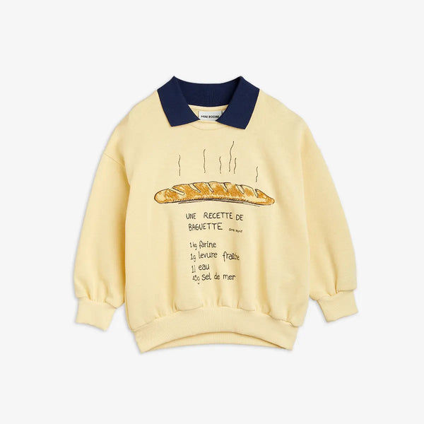 MINI RODINI BAGUETTE COLLAR SWEATSHIRT