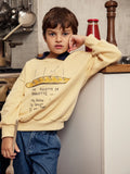 MINI RODINI BAGUETTE COLLAR SWEATSHIRT