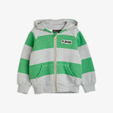 MINI RODINI STRIPE ZIP HOODIE