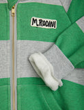 MINI RODINI STRIPE ZIP HOODIE