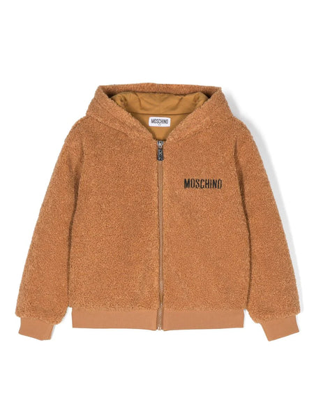 HOODED ZIP UP PUZZY SWEATSHIRT