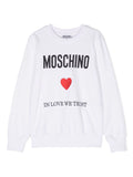 MOSCHINO MINI ME SWEATSHIRT"IN LOVE WE TRUST"