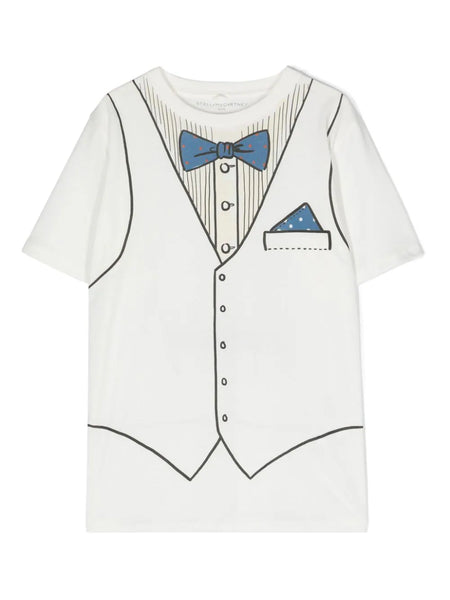 STELLA MCCARTNEY TEE WITH FESTIVE TROMPLE LOEI PRINT