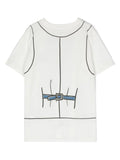 STELLA MCCARTNEY TEE WITH FESTIVE TROMPLE LOEI PRINT