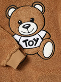 HOODED ZIP UP PUZZY SWEATSHIRT