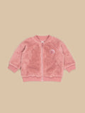 rainbow bear fur jacket