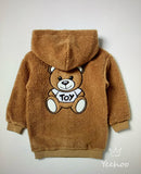 HOODED ZIP UP PUZZY SWEATSHIRT