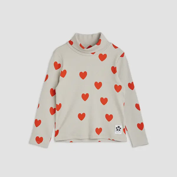 HEARTS AOP TURTLENECK IS TEE