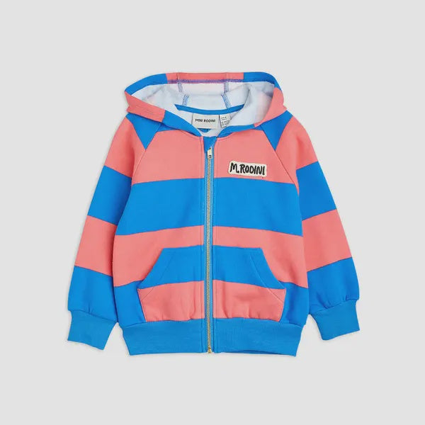STRIPE ZIP HOODIE
