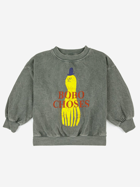 BOBO CHOSES YELLOW SQUID SWEATSHIRT