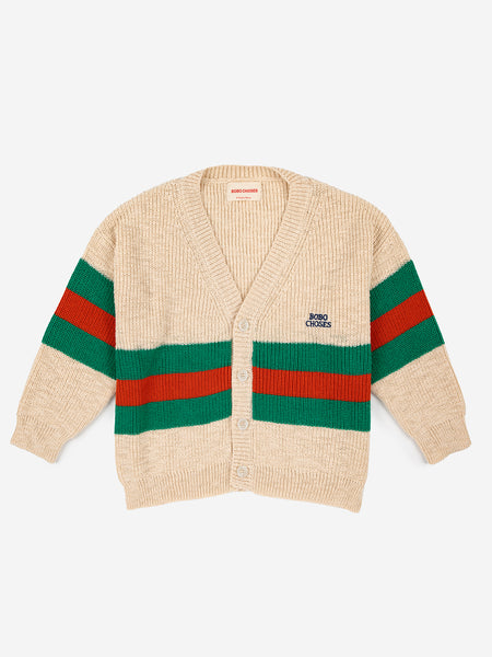 BOBO CHOSES STRIPES CARDIGAN