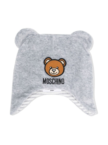 MOSCHINO HAT WITH BEAR PATCH IN A GIFT BOX