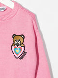 MOSCHINO SWETER WITH HEART BEAR