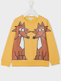 STELLA MCCARTNEY SWEATSHIRT WITH DOUBLE FOX PRINT