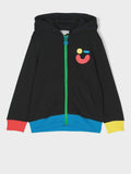 STELLA MCCARTNEY ZIP UP HOODIE WITH SMILEY FACE