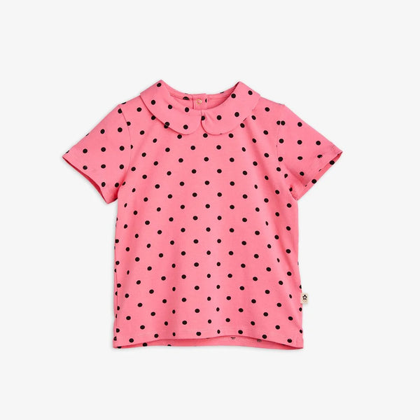 MINI RODINI POLKA COLLAR TEE