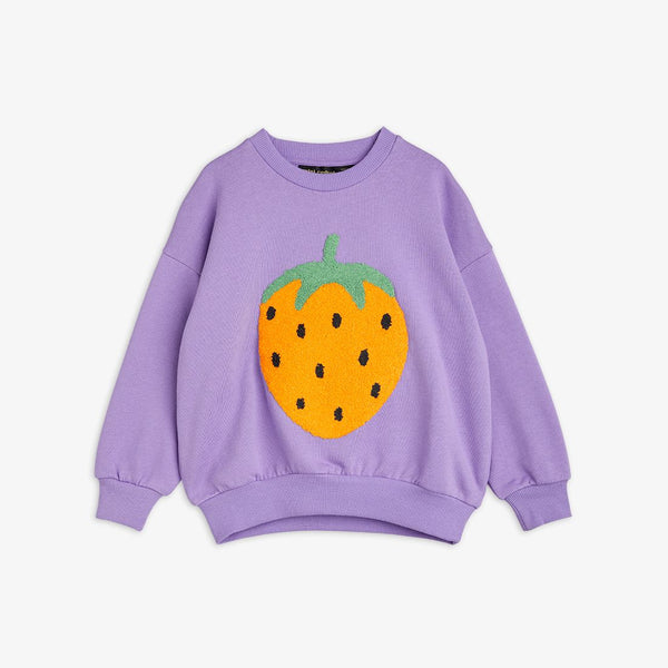 MINI RODINI STRAWBERRIES EMB SWEATSHIRT