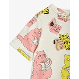 MINI RODINI CATS AOP SS DRESS