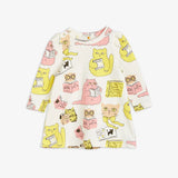 MINI RODINI CATS AOP IS DRESS