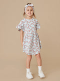 HUX RAINBOW FRILL SWIRL DRESS