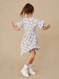 HUX RAINBOW FRILL SWIRL DRESS