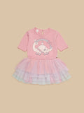 HUX DINO RAINBOW LAYERED BALLET DRESS