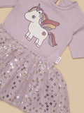 HUXBABY UNICORN DALLET DRESS