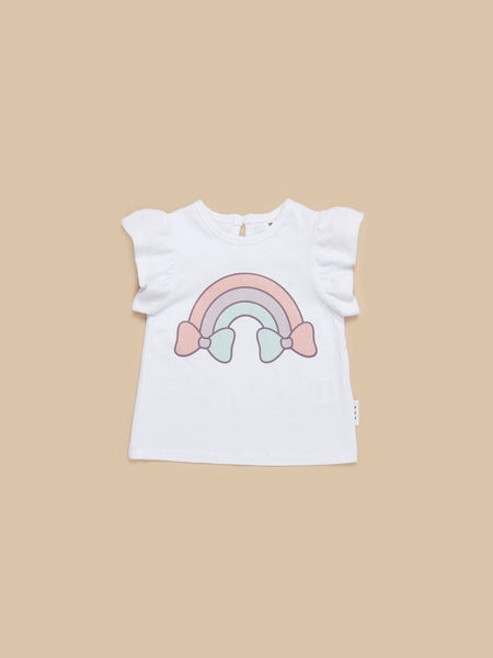 HUX RAIN BOW FRILL T-SHIRT