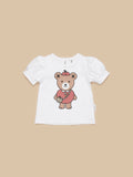 HUXBABY APPLE BEAR PUFF T
