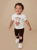 HUXBABY APPLE BEAR PUFF T