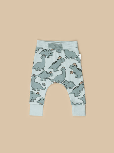 HUXBABY DINO DROP CROTCH PANT BLUE