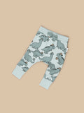 HUXBABY DINO DROP CROTCH PANT BLUE