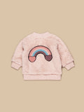 HUXBABY RAINBOW HEARTS FUR JACKET