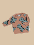HUXBABY B-BALL DINO KNIT JUMPER