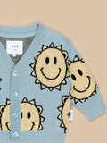 HUXBABY SUNNY BEAR KNIT CARDIGAN