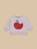 HUXBABY APPLE REVERSIBLE SWEATSHIRT