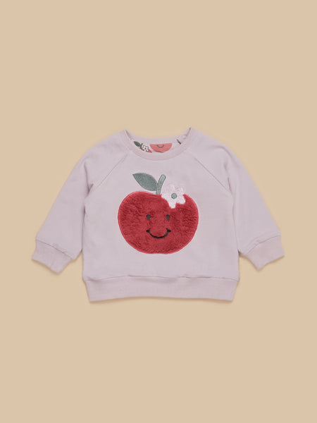 HUXBABY APPLE REVERSIBLE SWEATSHIRT