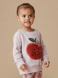 HUXBABY APPLE REVERSIBLE SWEATSHIRT