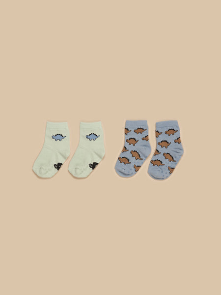 HUX DINO 2PK SOCKS