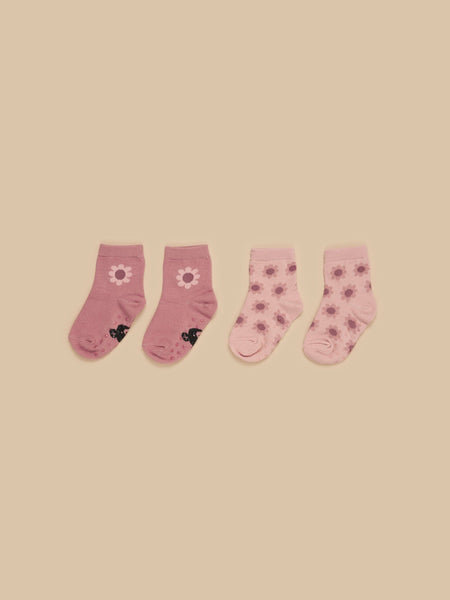 HUX FLOWER 2PK SOCKS
