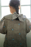 BEBE ORGANIC 0LIVIA BLOUSE GINGHAM FLORAL