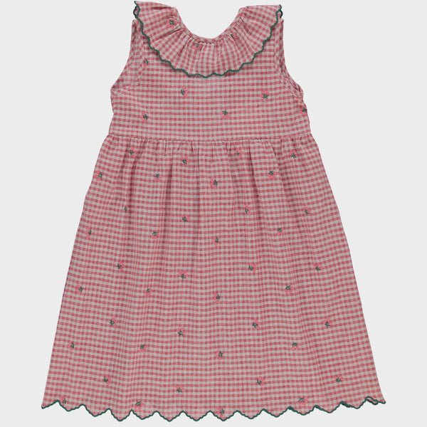 BEBE ORGANIC CLARA GINGHAM DRESS