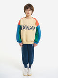 BOBO CHOSES B PATCH VELVET JOGGING PANTS