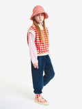 BOBO CHOSES B PATCH VELVET JOGGING PANTS