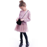IMOGA MESH&METELLIC KNIT DRESS