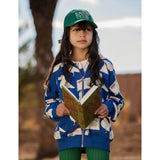 MINI RODINI PIGEONS AOPZIP HOODIE
