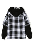 HOODED BUTTON UO CHECK SHIRT