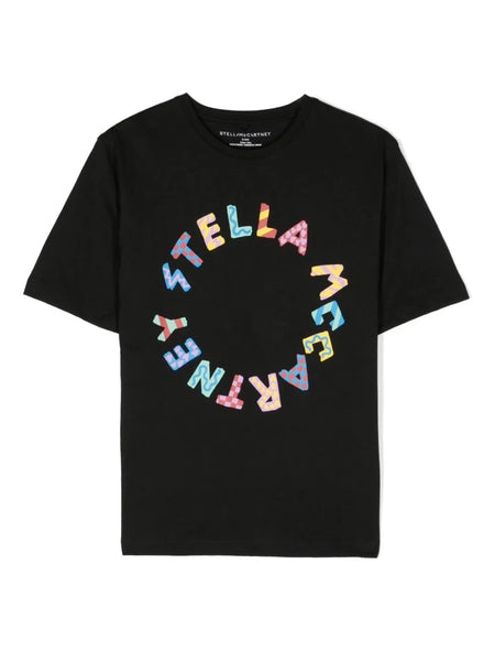 STELLA MCCARTNEY TEE WITH LOGO PRINT