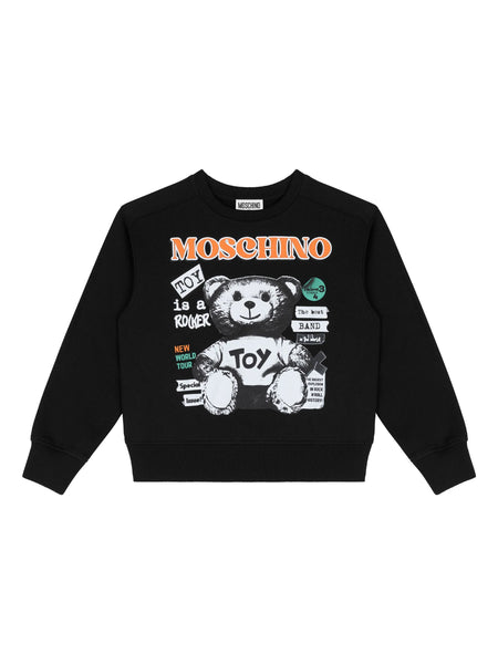 MOSCHINO SWEATSHIRT NEWSPAPER BEAR