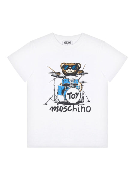 MOSCHINO TEE DRUMER BEAR